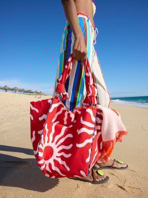 Borsa shopper stampata 100% in cotone