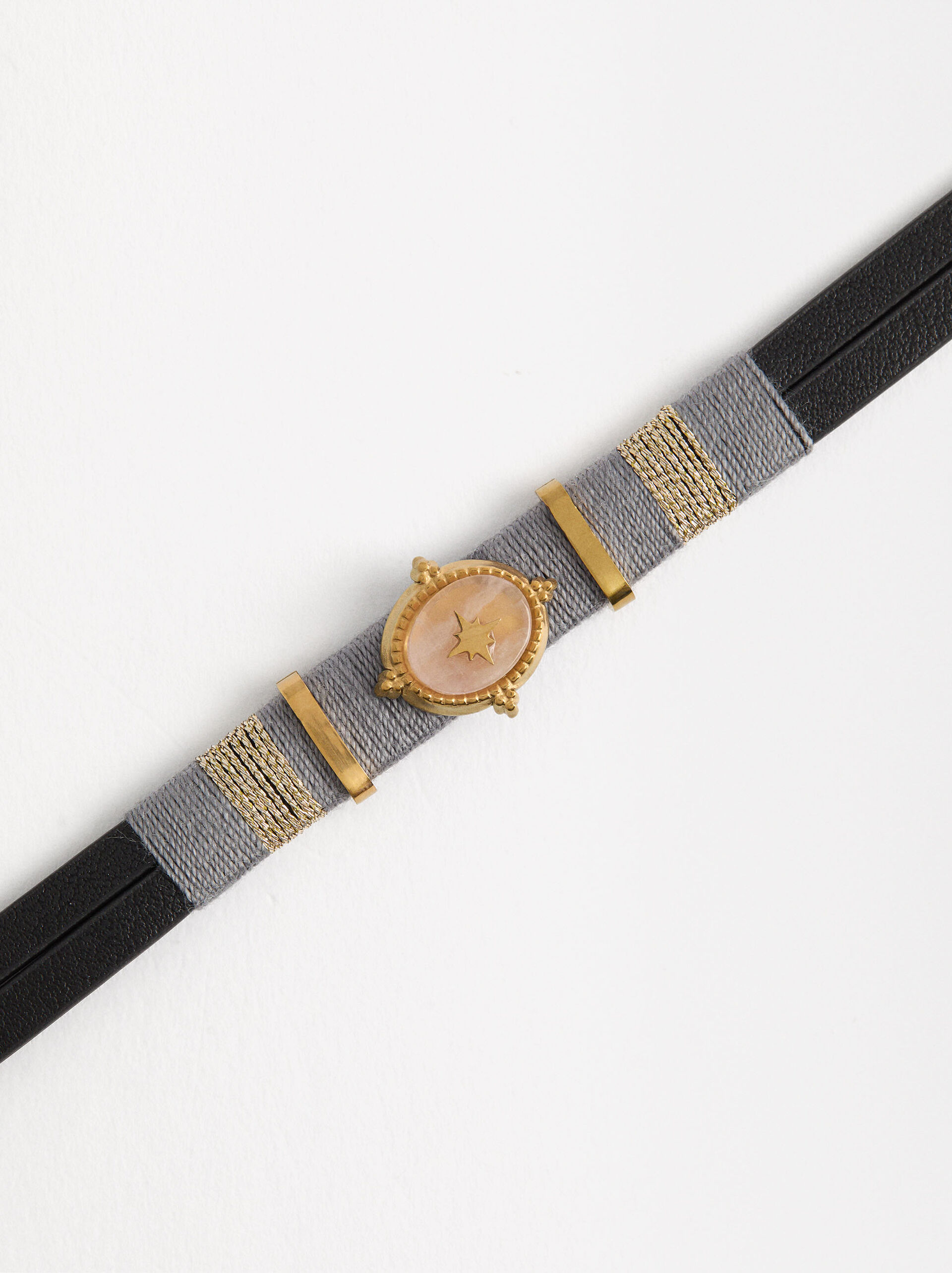 Bracelet with Stone - Stainless Steel image number 1.0