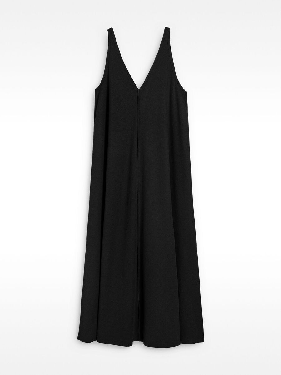 Midi dress with straps