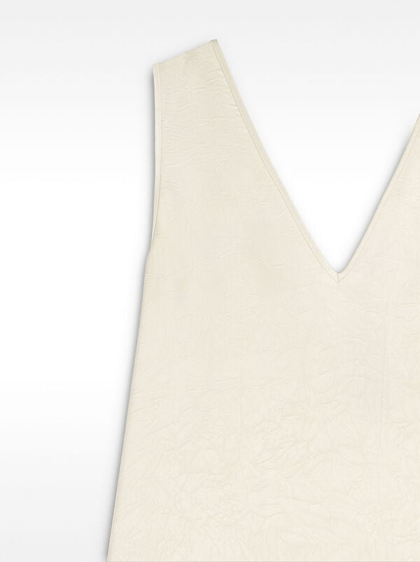 Wrinkled effect midi dress