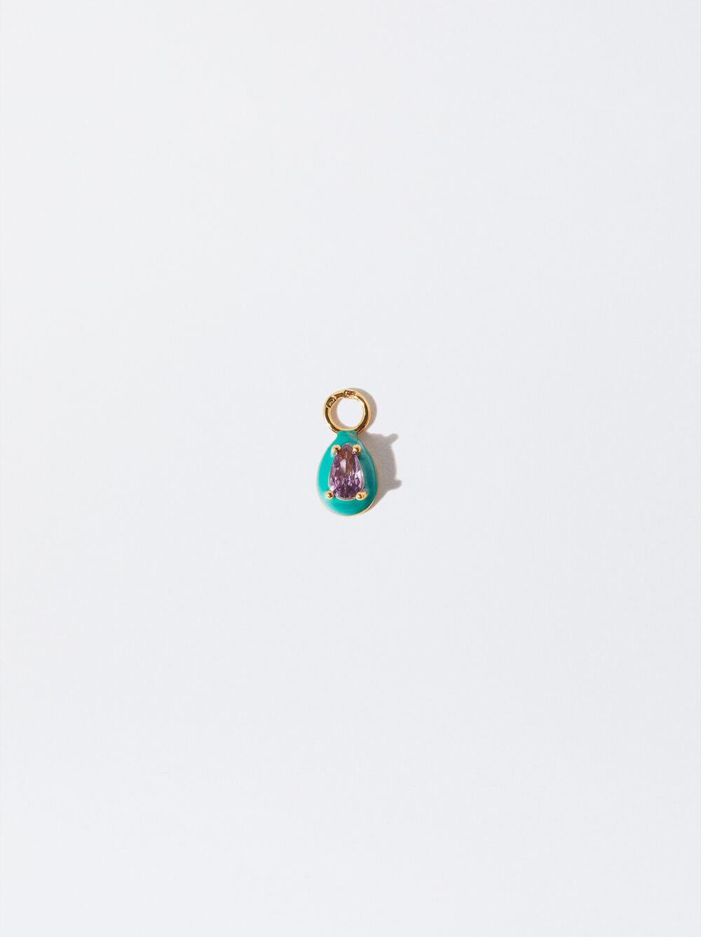 924 silver crystal charm