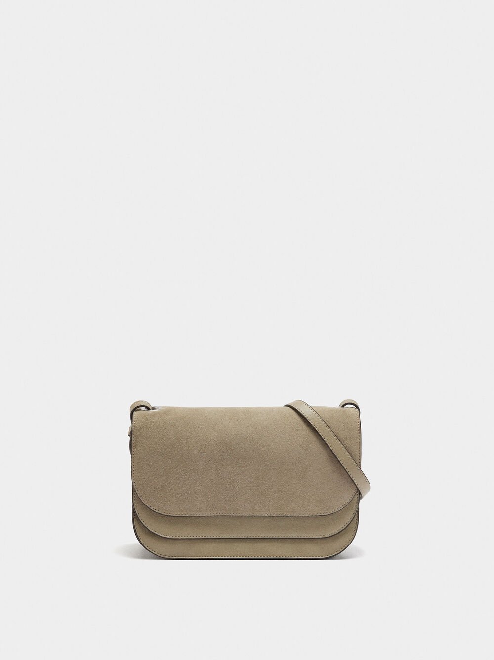 Sac bandoulière avec rabat double