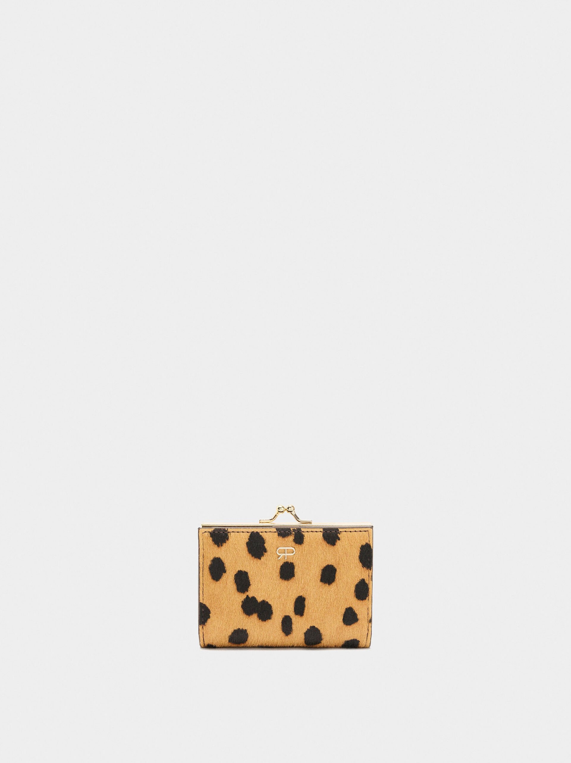 Animal printed leather wallet image number 0.0