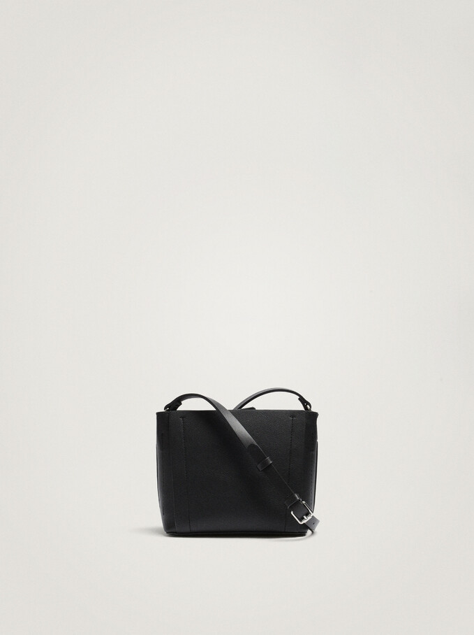 Crossbody Bag With Zip Closure, Black, hi-res