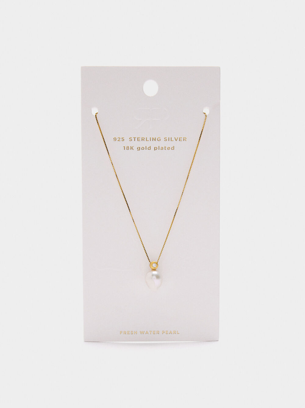 Necklace with freshwater pearl pendant – 925 sterling silver