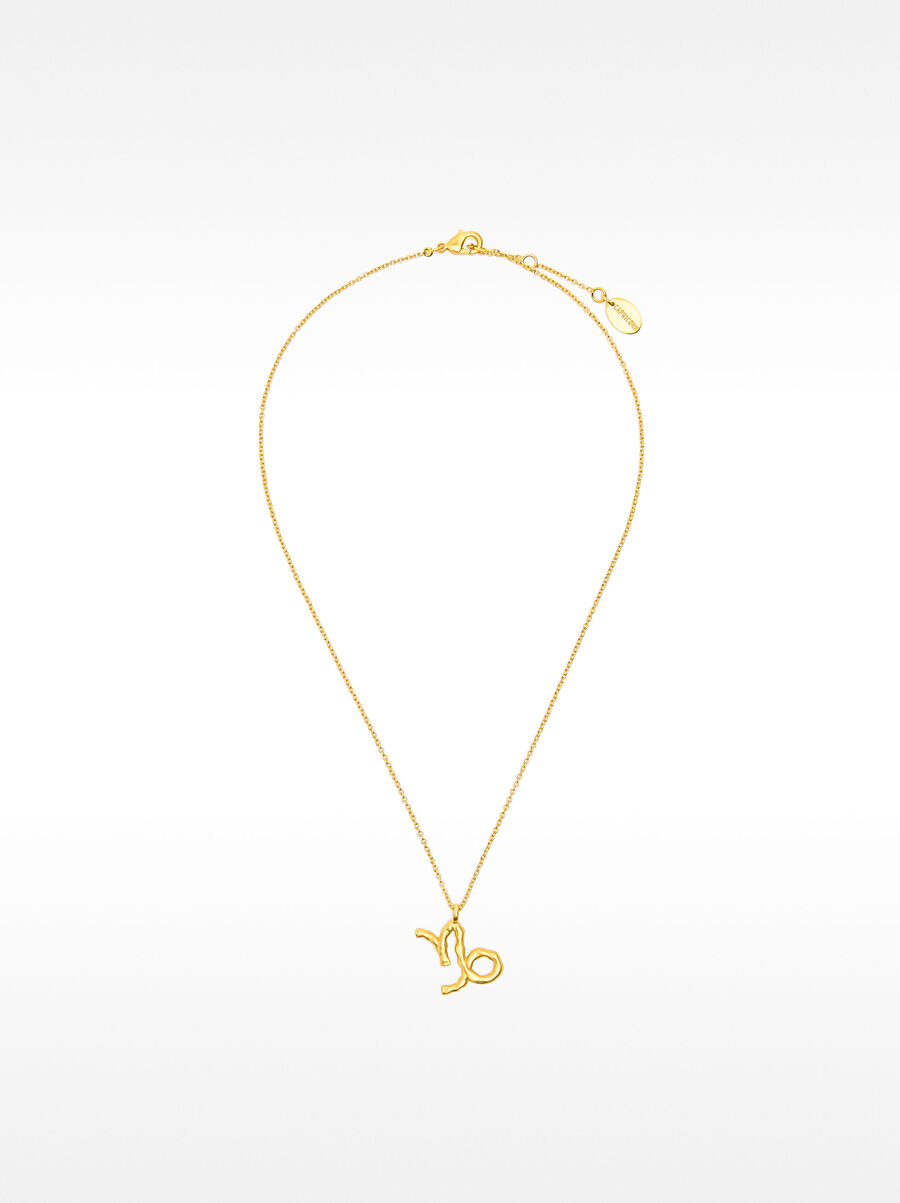CAPRICORN zodiac necklace 18k gold plated