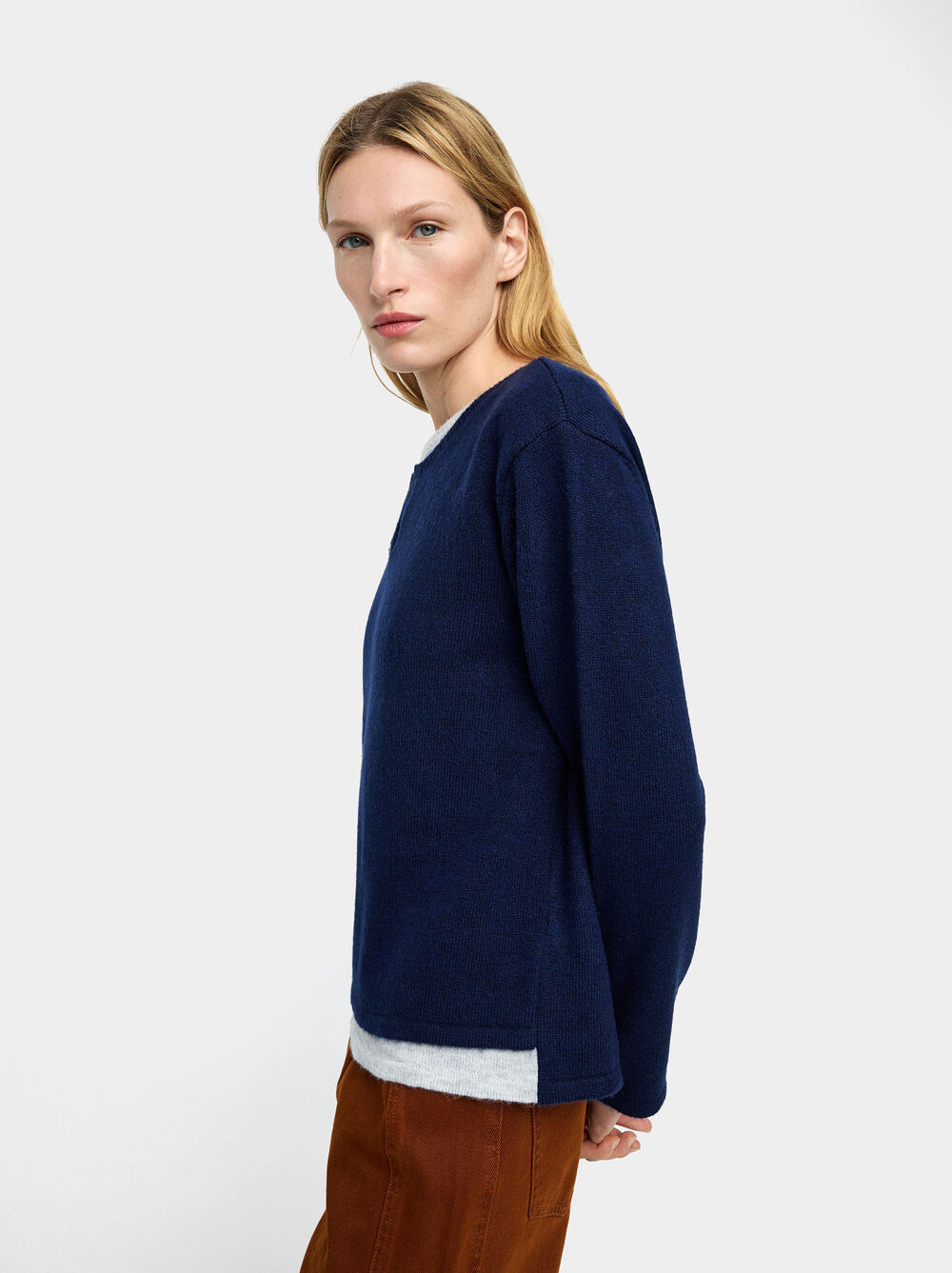 Double knit effect sweater