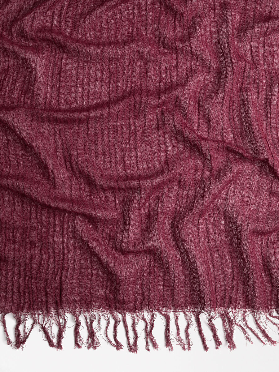 Pashmina aus Wolle mit Fransen