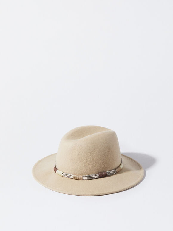 Woollen Hat, Beige, hi-res