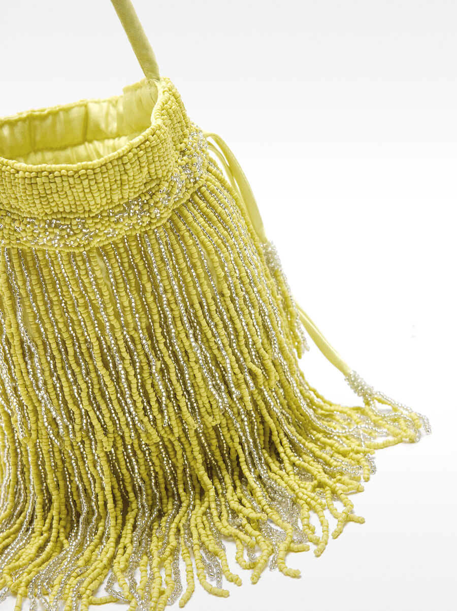 Party bag with beads and fringes