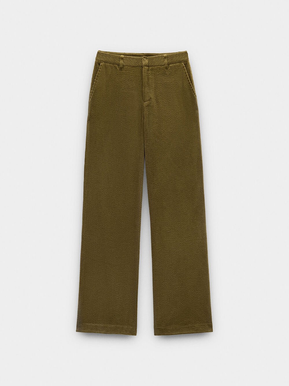 Corduroy trousers with 100% cotton