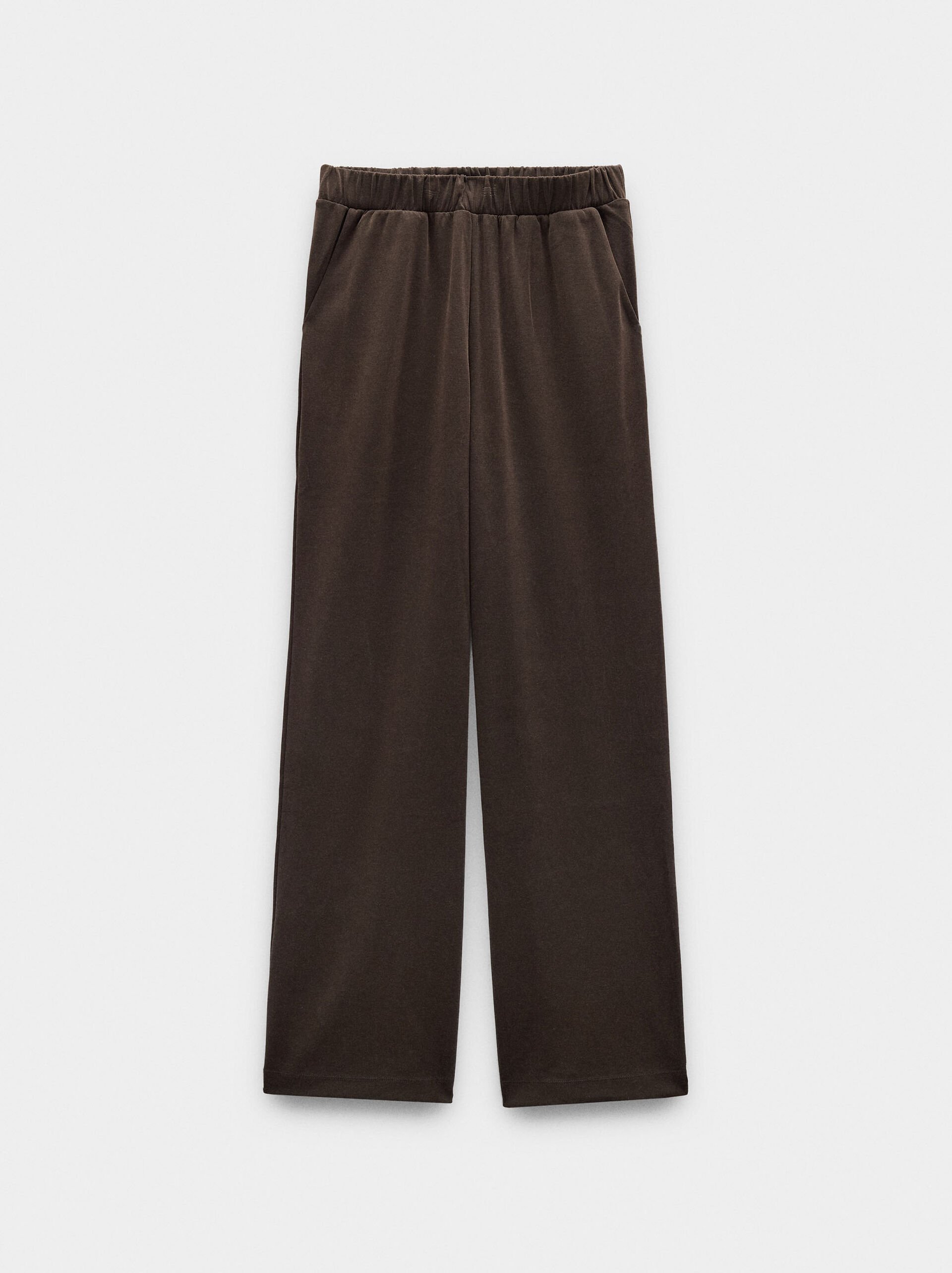 Trousers with elastic waist soft touch image number 4.0