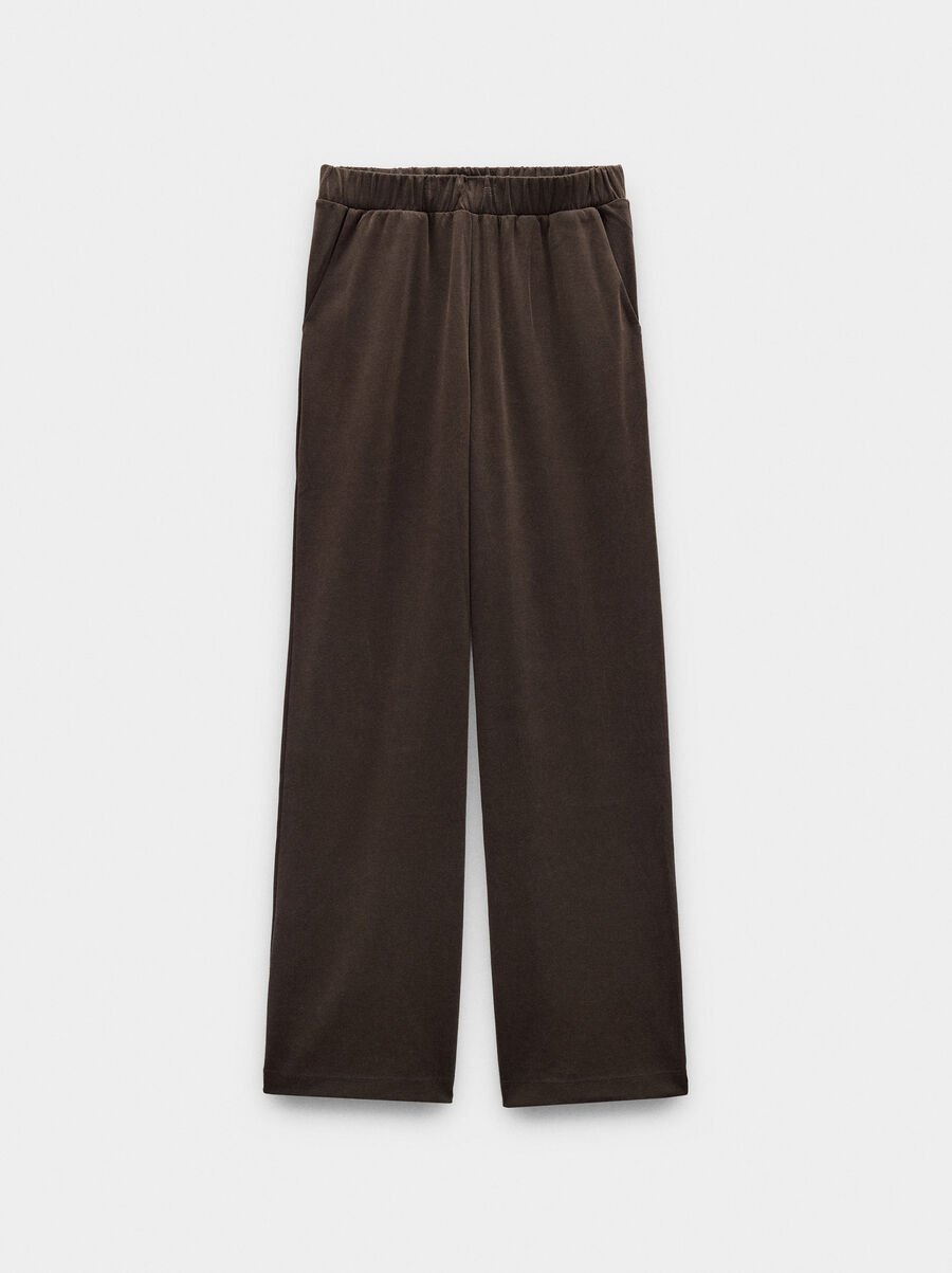 Pantalón con cintura elástica tacto suave