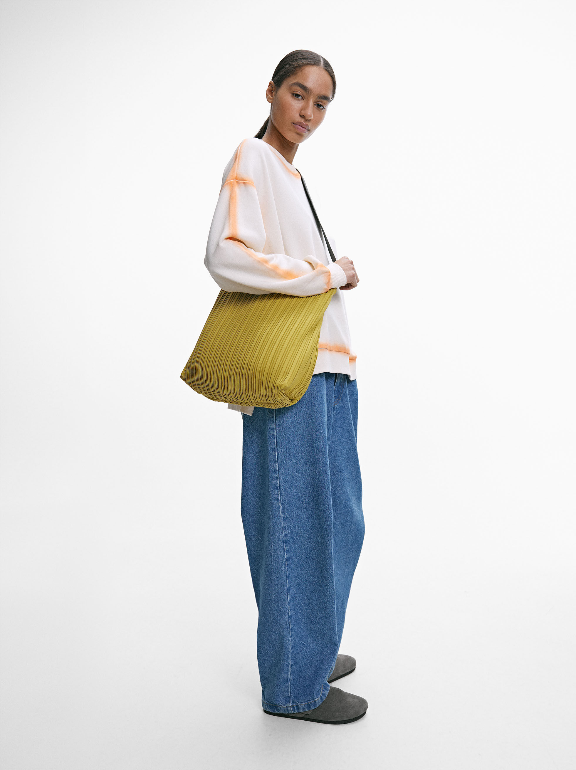 Sac Bandouli re Effet Nylon Vert Parfois