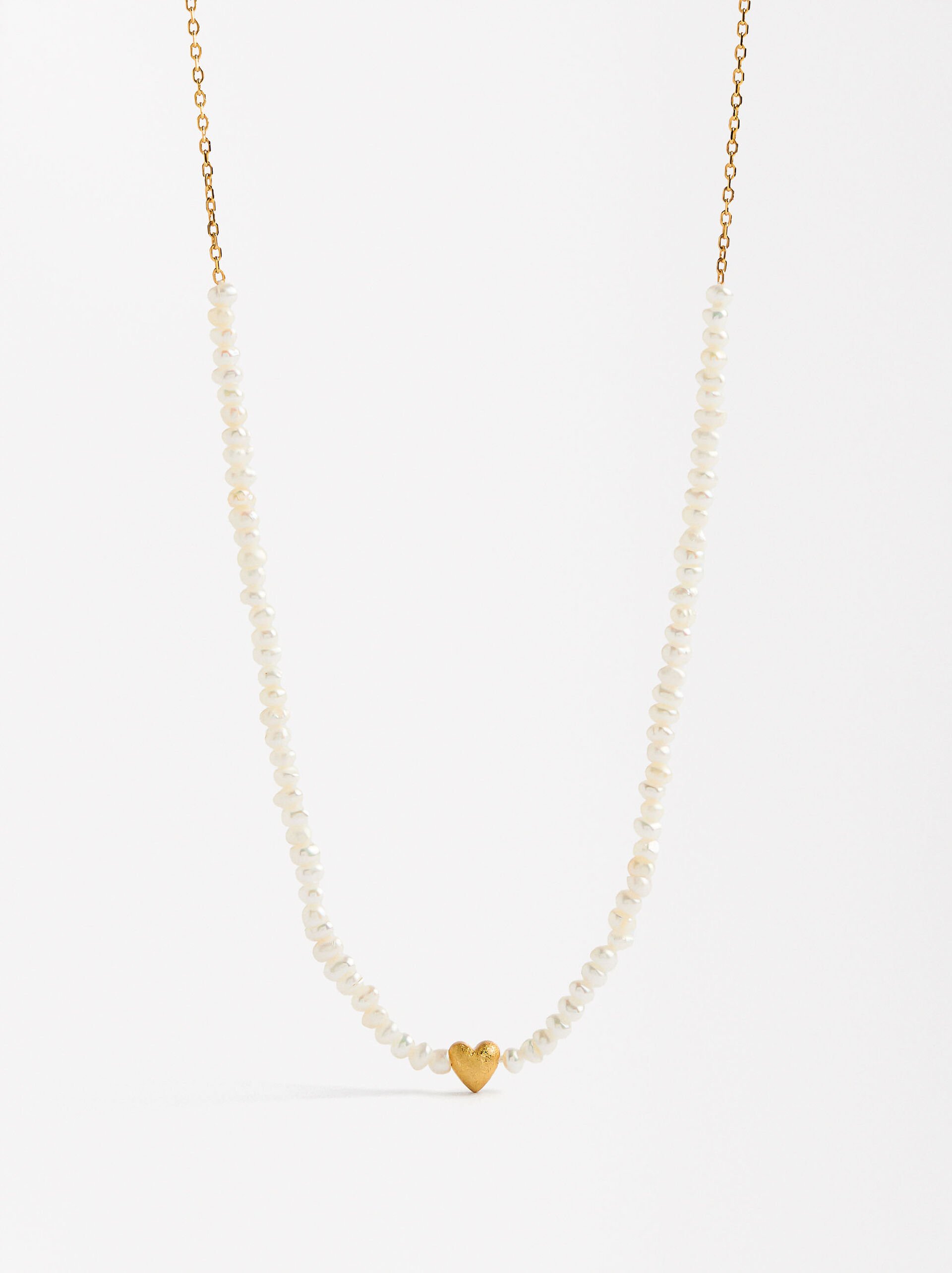 Necklace with freshwater pearls - 925 sterling silver image number 0.0