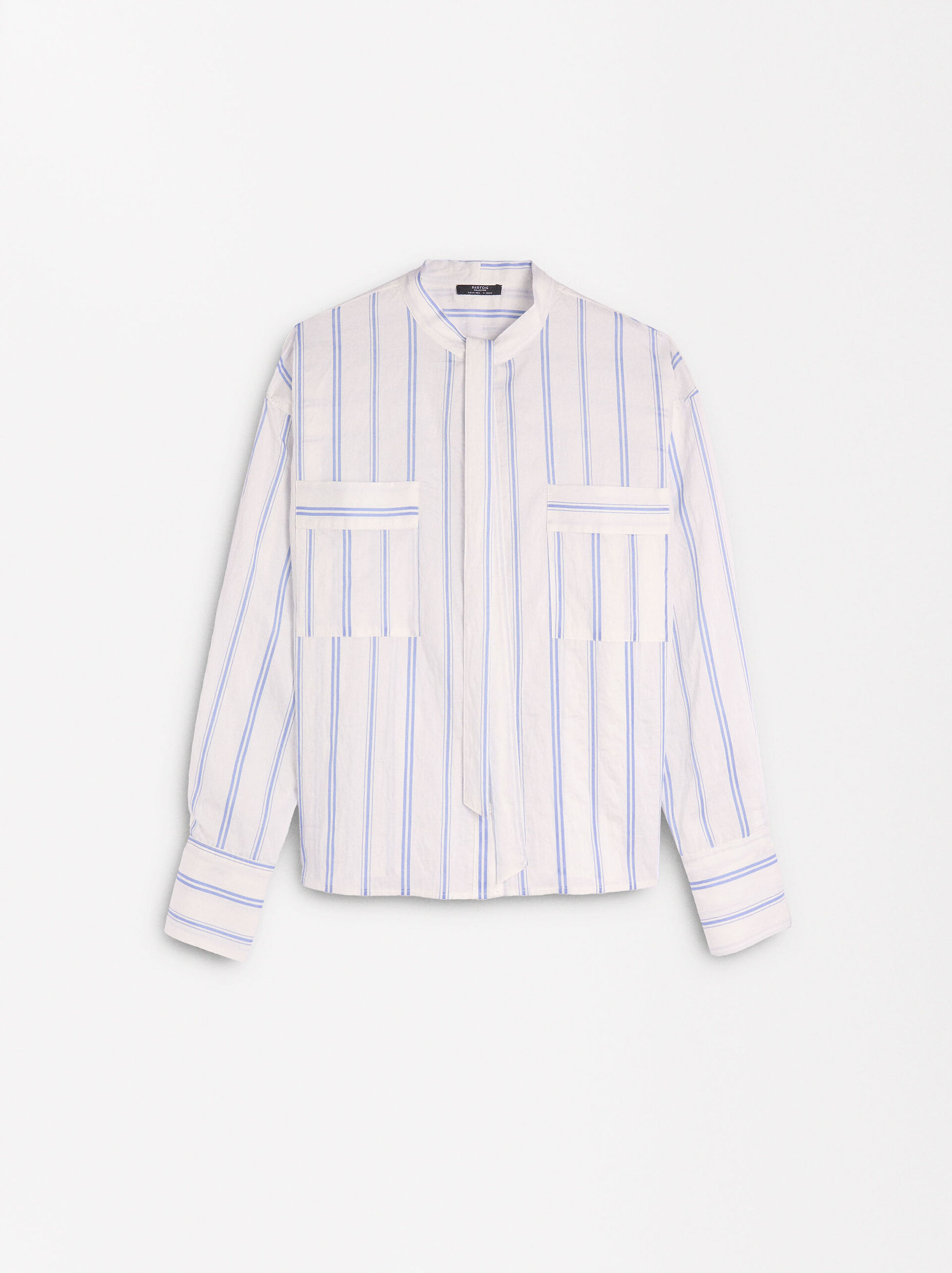 Long sleeve striped shirt image number 0.0