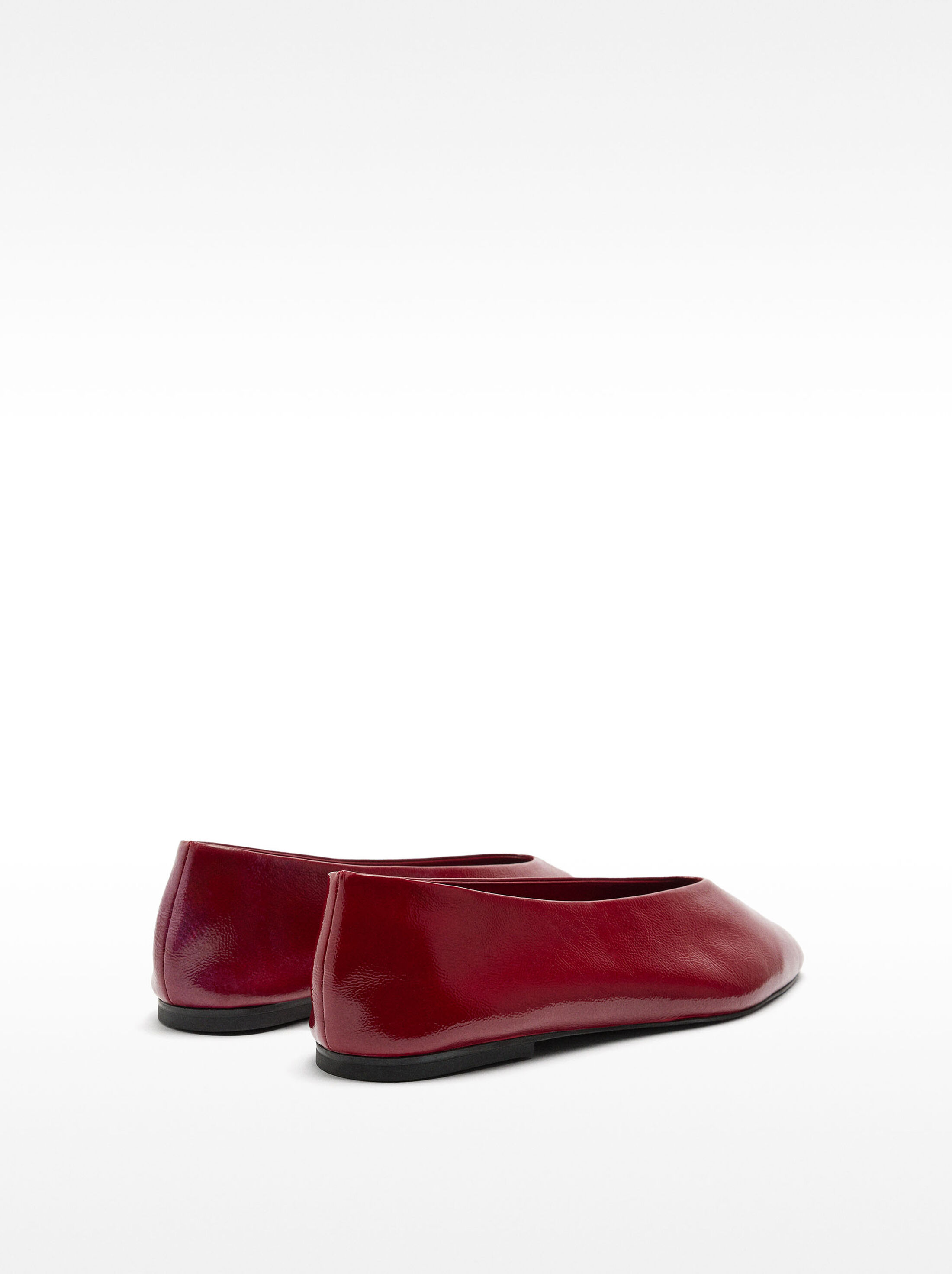 Plain leather ballet flats image number 3.0
