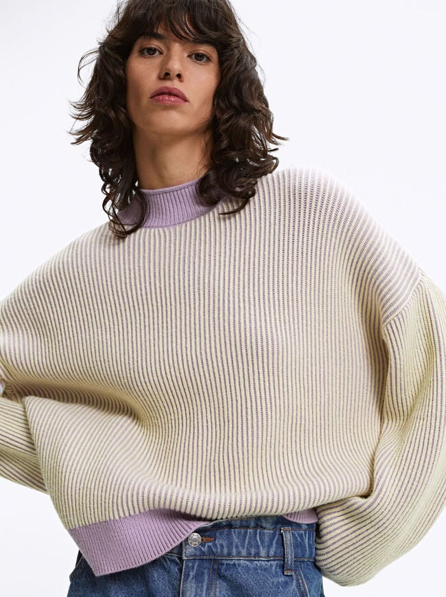 Rib Knit Sweater image number 1.0