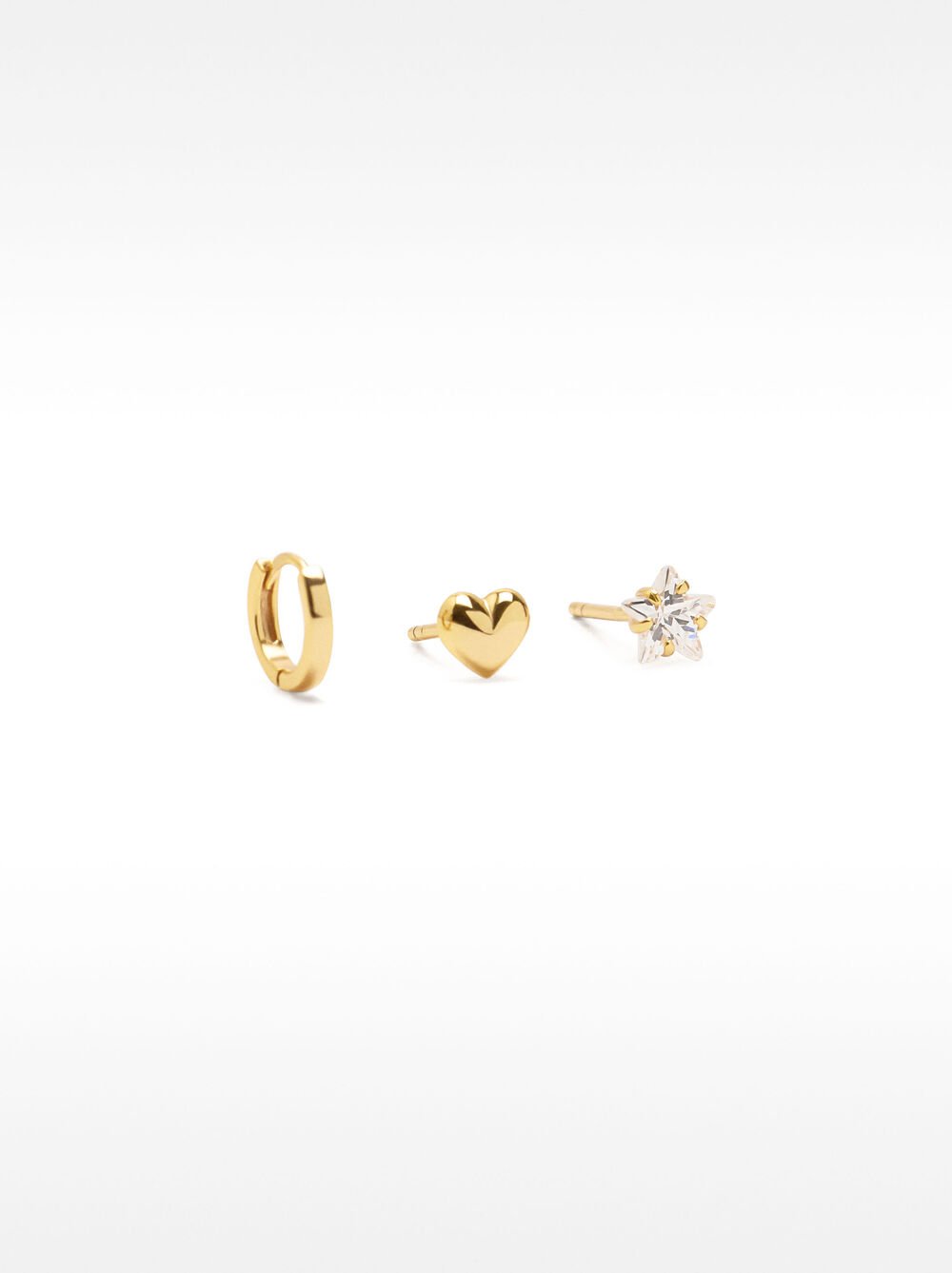 Set of earrings with zircons - 925 sterling silver