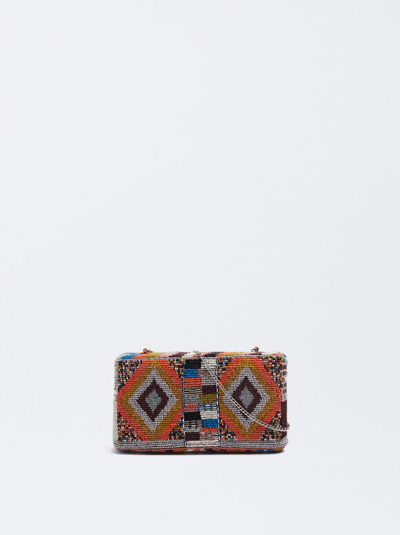 Party Clutch With Beads, Multicolor, hi-res