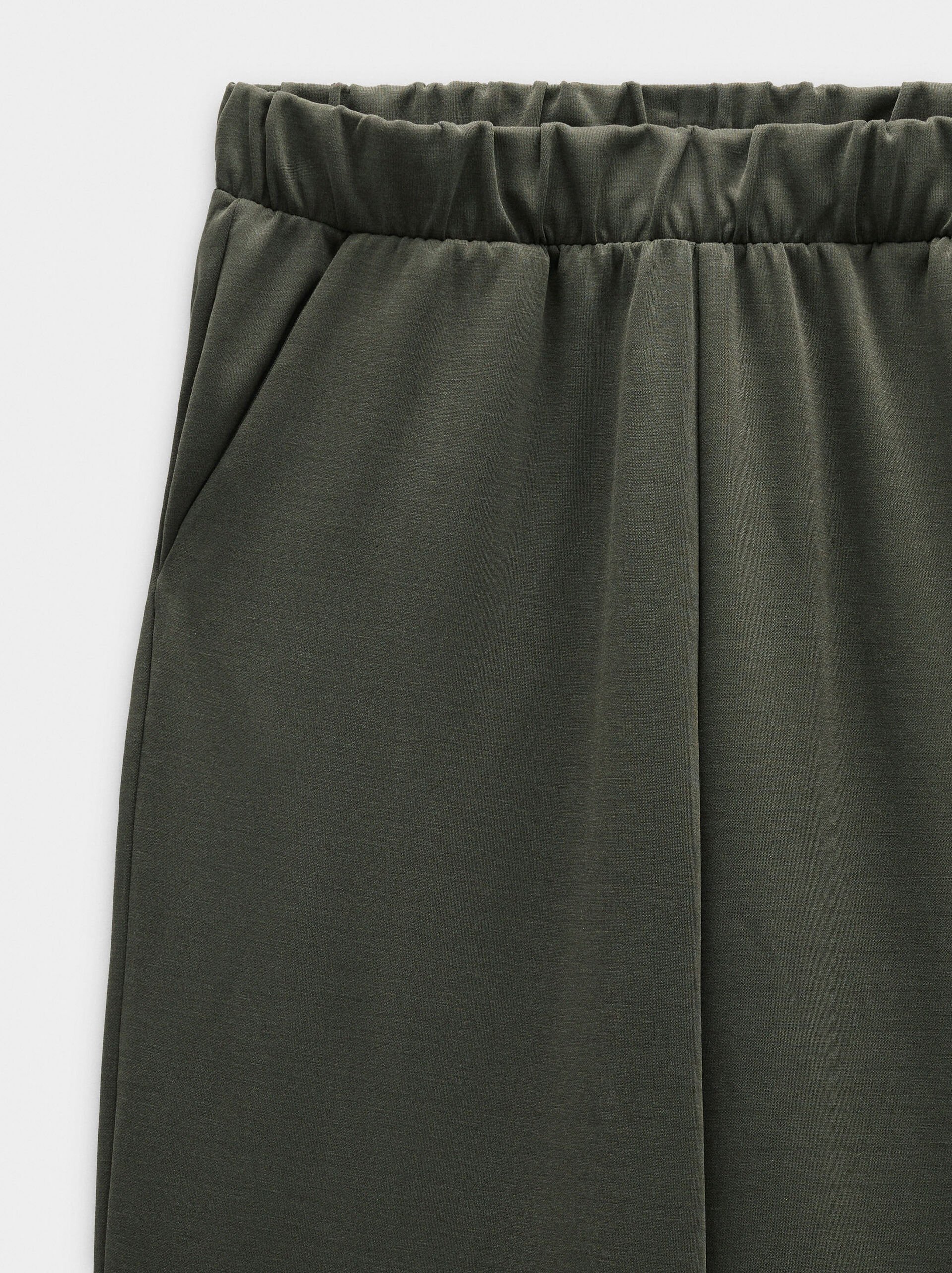 Trousers with elastic waist soft touch image number 5.0