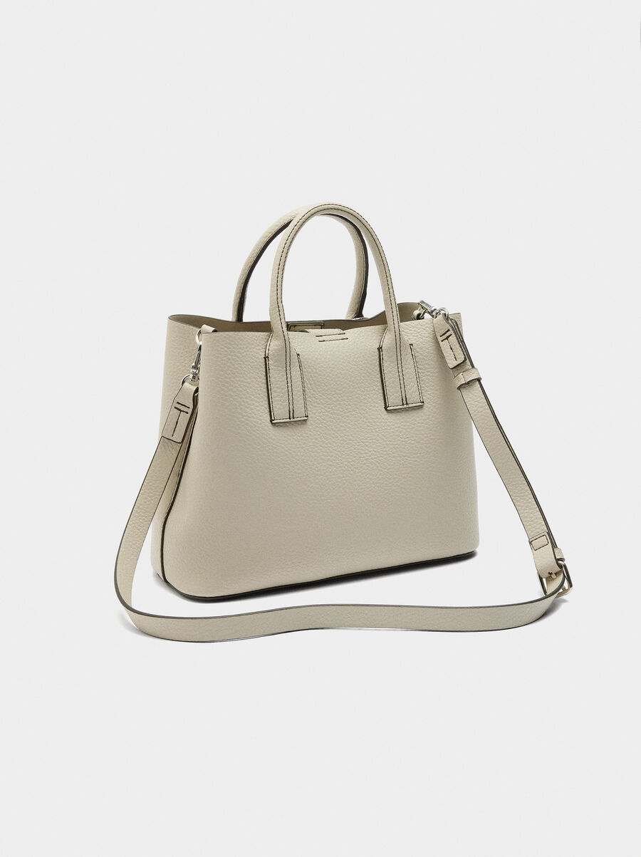 Tote bag with texture