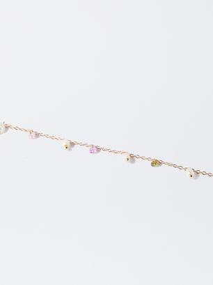 Bracelet Avec Perles Et Cristaux, Multicolore, hi-res