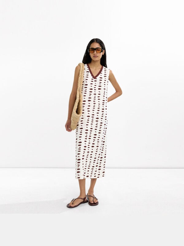 Vestito midi stampato