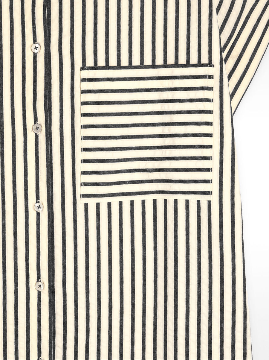 Striped shirt dress