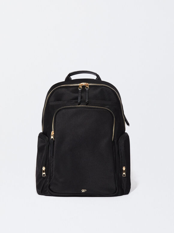 Mochila Nylon, Negro, hi-res