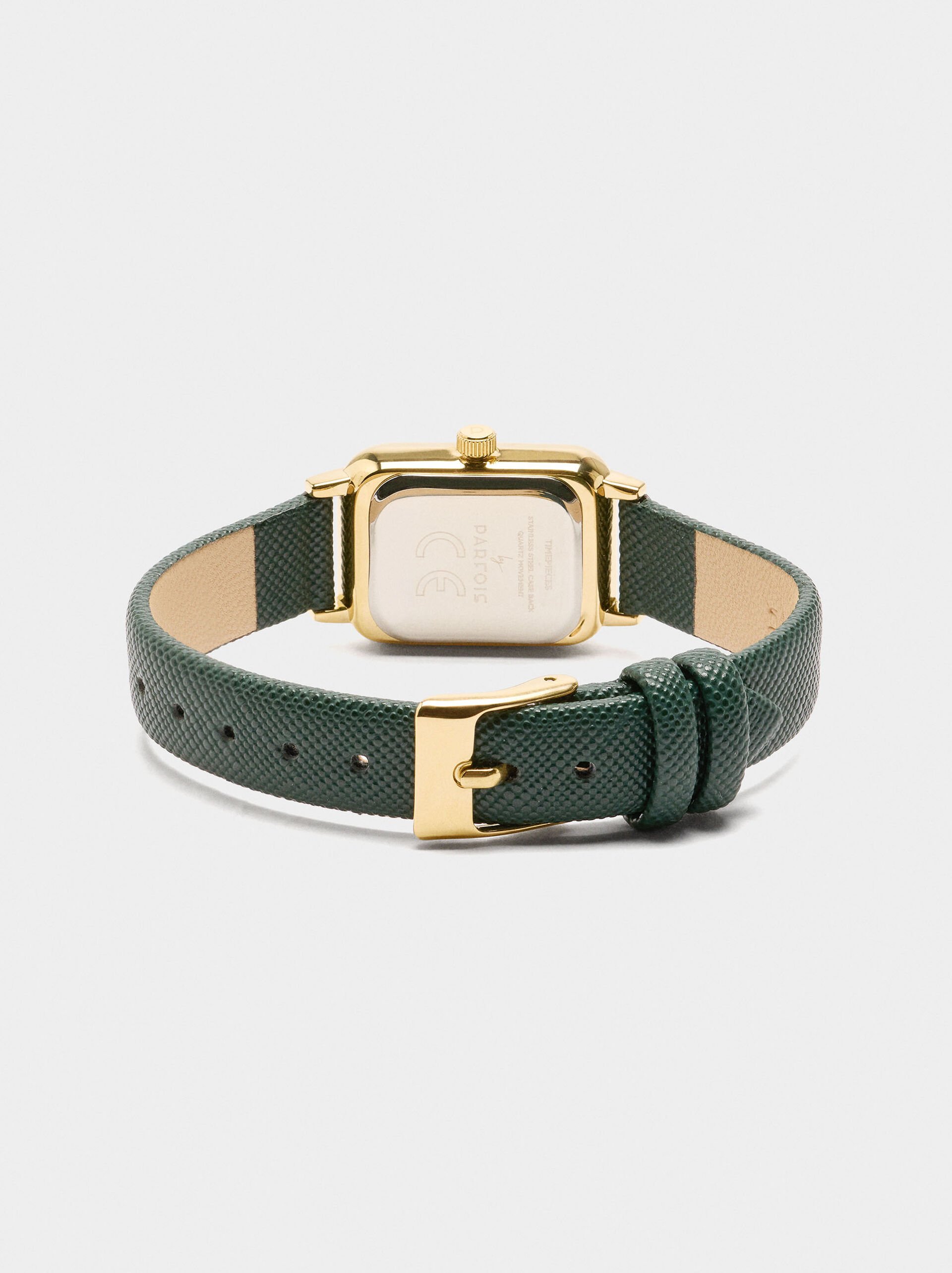 Rectangular watch bracelet with texture image number 2.0