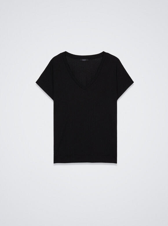 T-Shirt Fabriqué Avec Des Matériaux Recyclés, Noir, hi-res