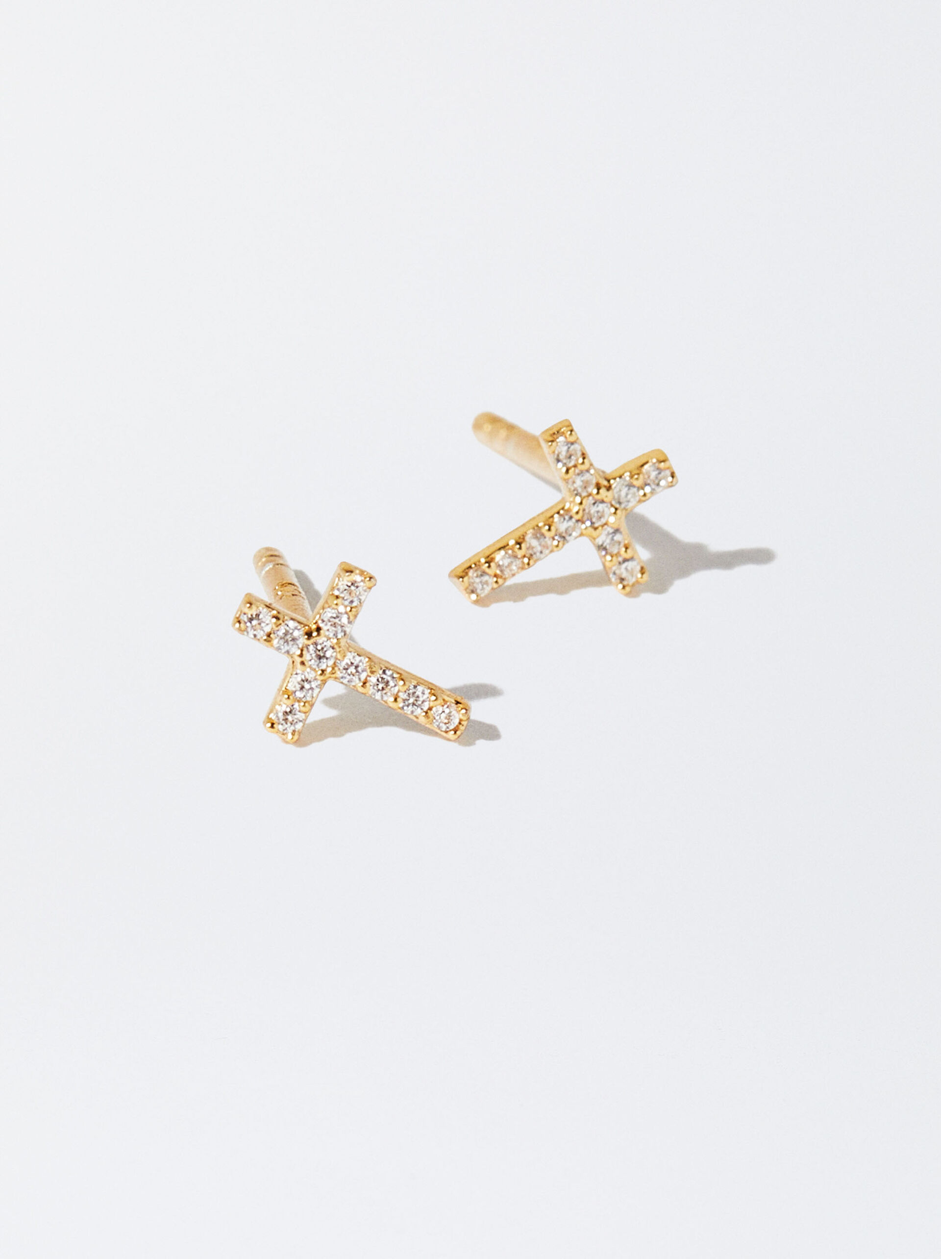 925 Silver Studs With Zirconia image number 2.0