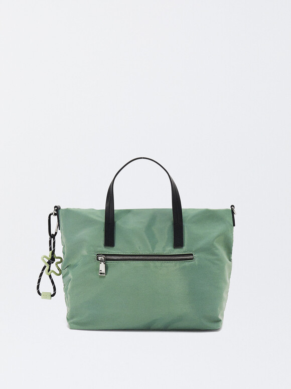 Nylon Tote Bag, Green, hi-res