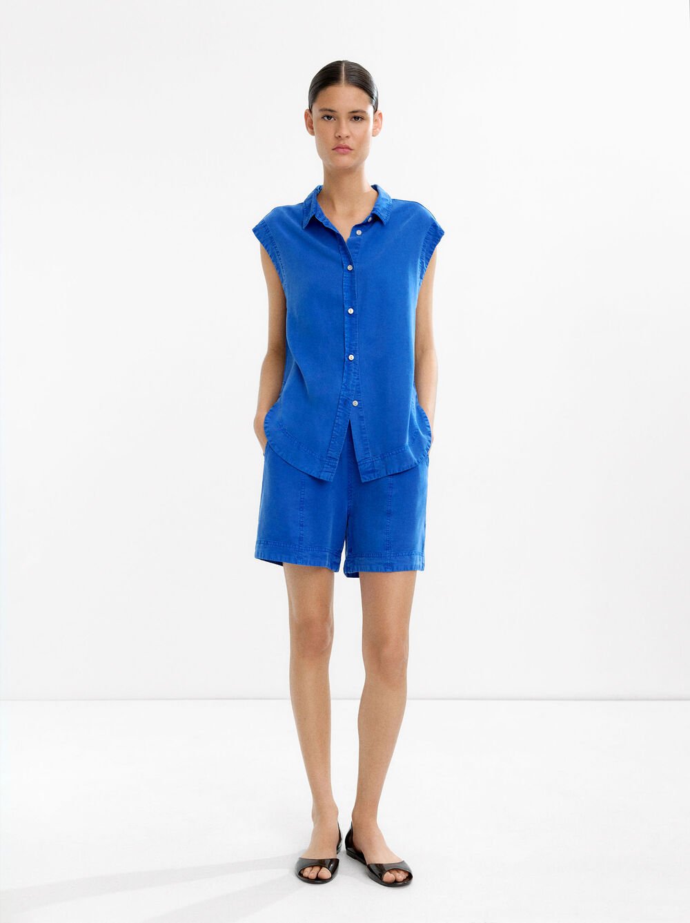 Camisa sin mangas 100% lyocell