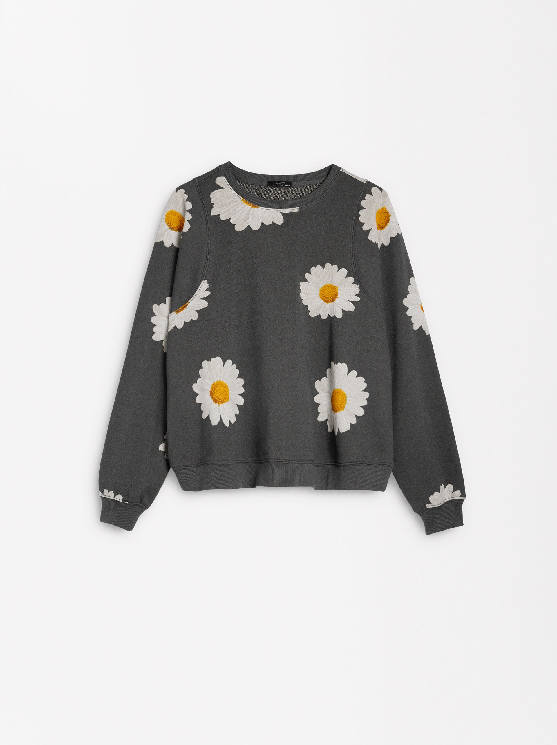 Sudadera con estampado margaritas image number 5.0