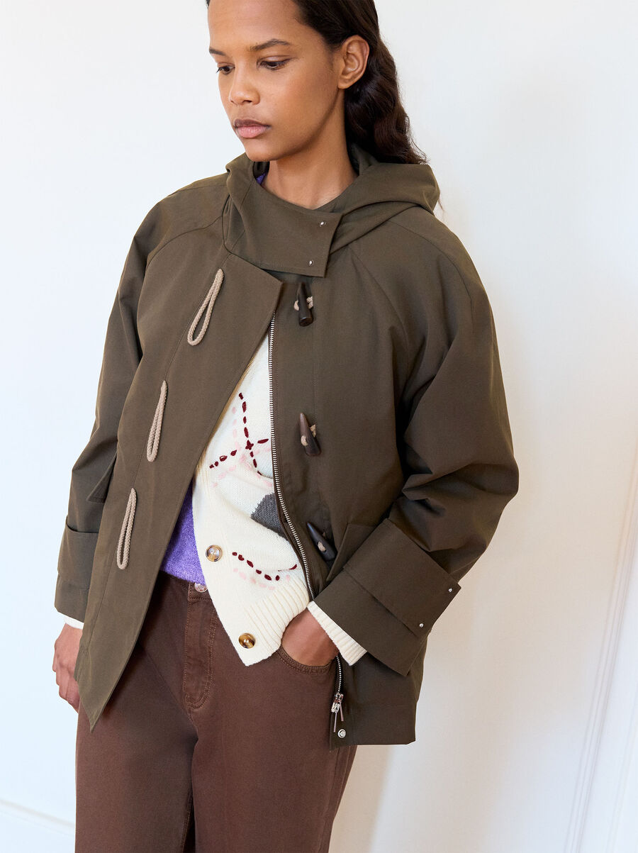 Jacket with hood and vest