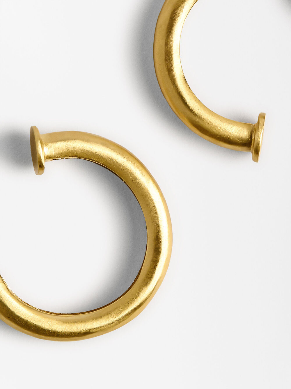 Goldplattierte Creolen 18k