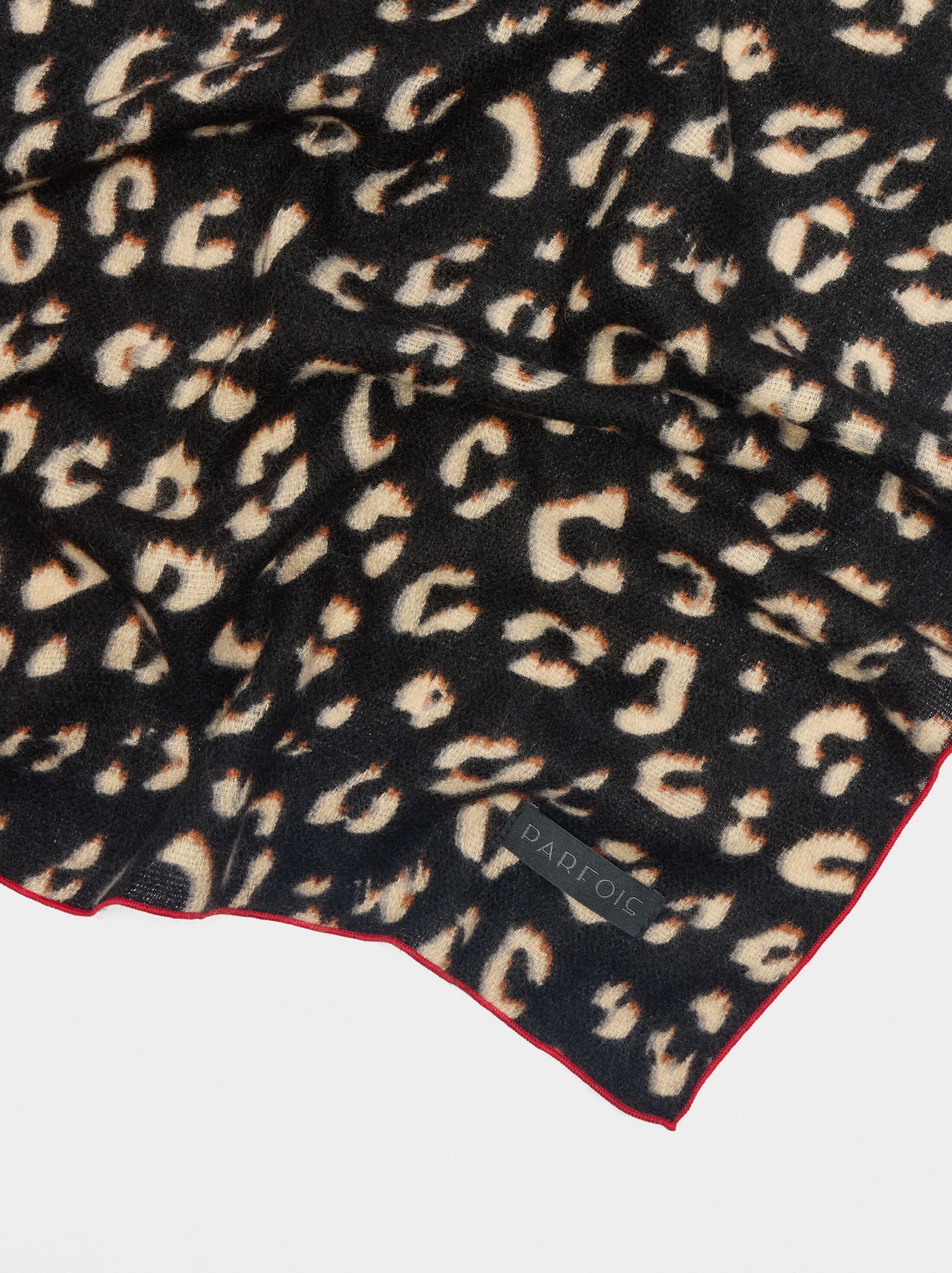 Scarf with animal printed image number 2.0