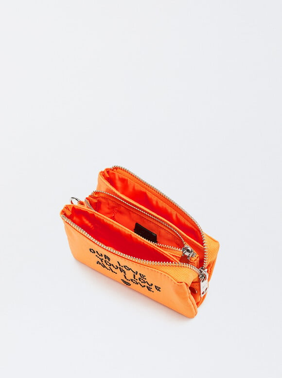 Nylon Multi-Purpose Bag Love, Orange, hi-res