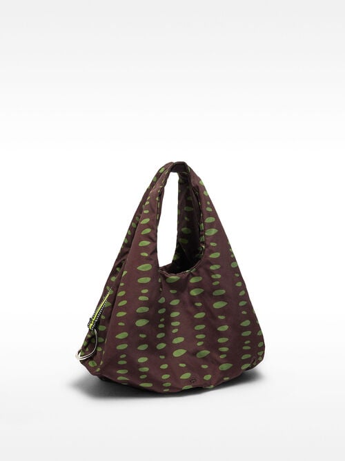 Bolso de hombro nylon estampado