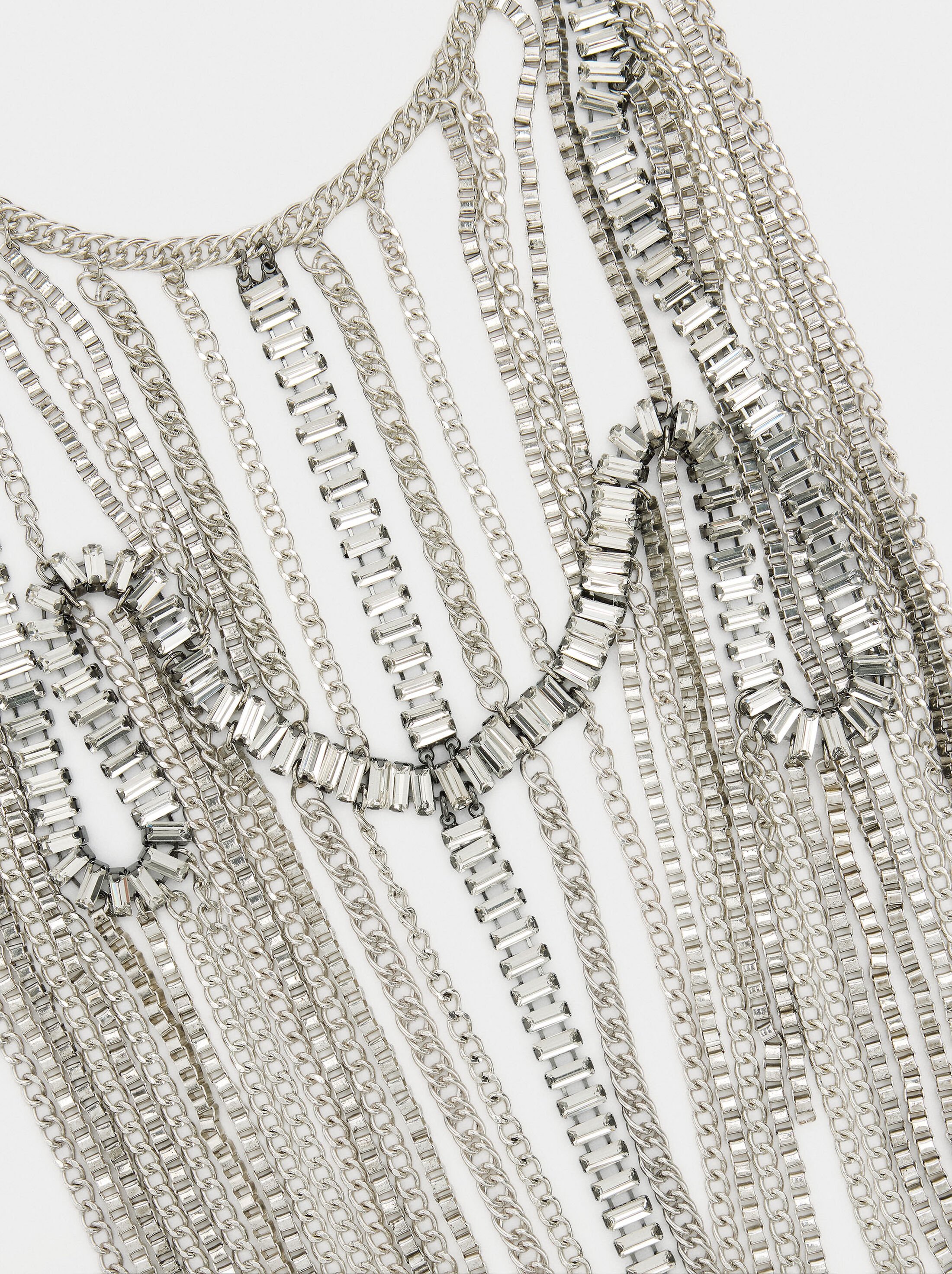 Collar i cadena de cintura amb cristalls image number 1.0