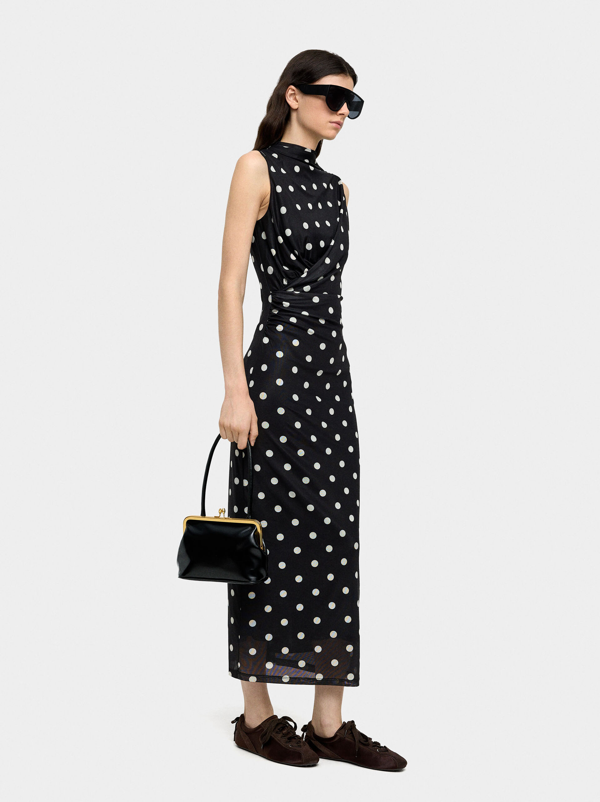 Long dress with polka dots image number 0.0