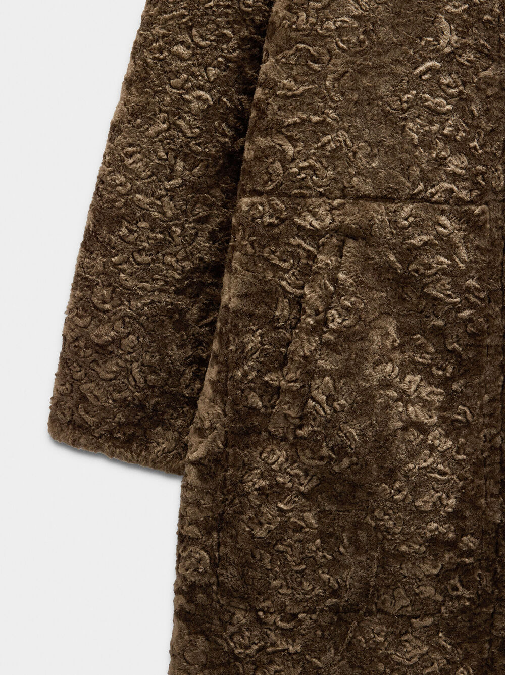 Cappotto lungo con texture