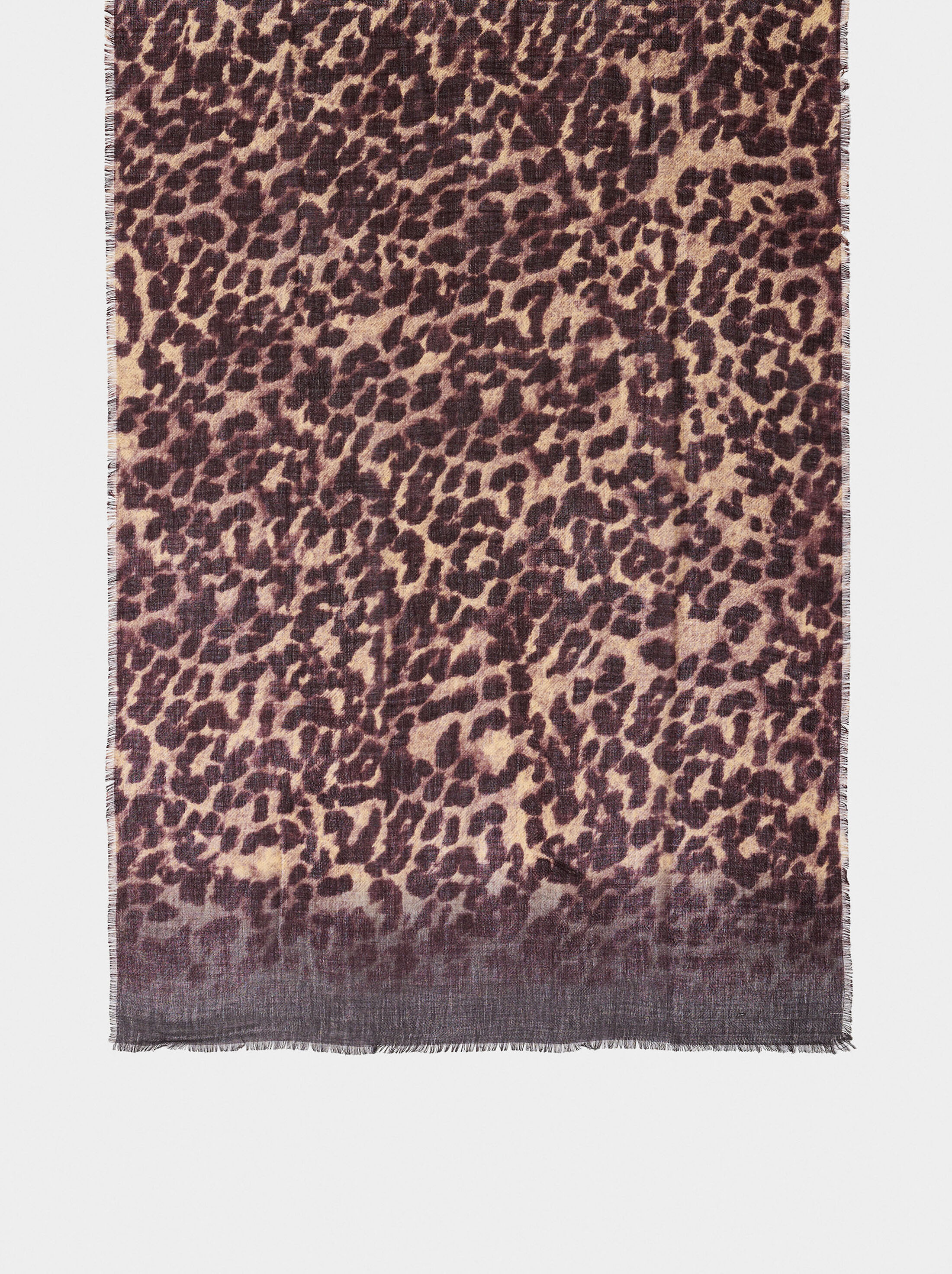 Scarf with animal printed image number 3.0