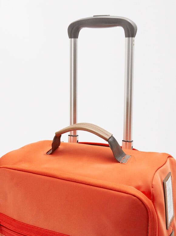 Nylon Weekend Bag, Orange, hi-res
