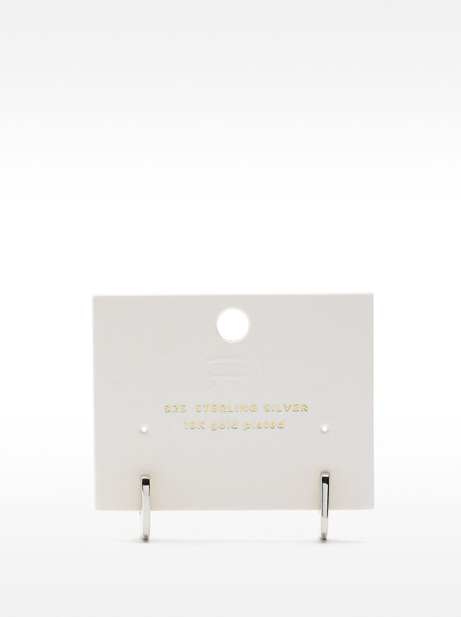 Short hoop earrings - 925 sterling silver