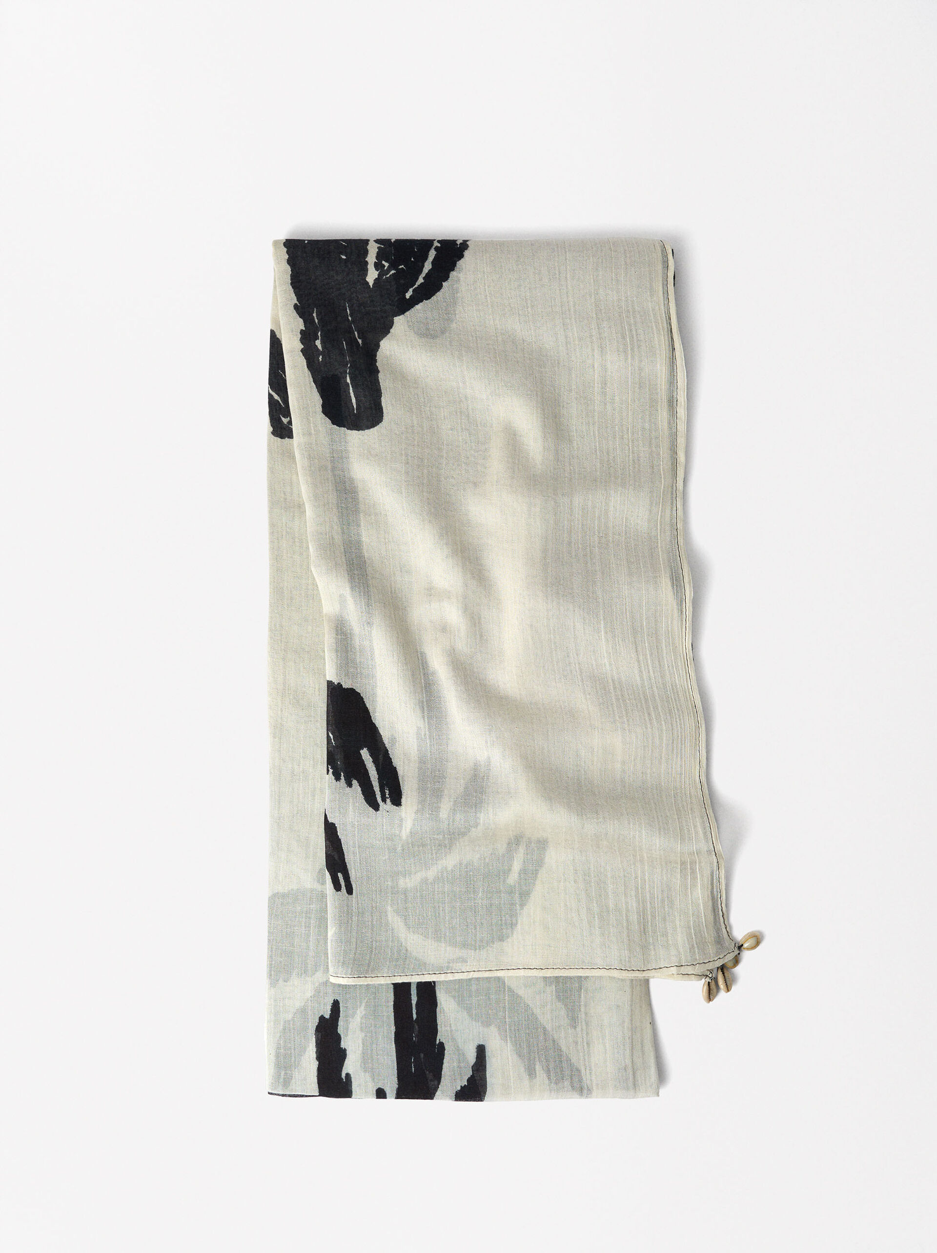 Cotton printed scarf image number 0.0