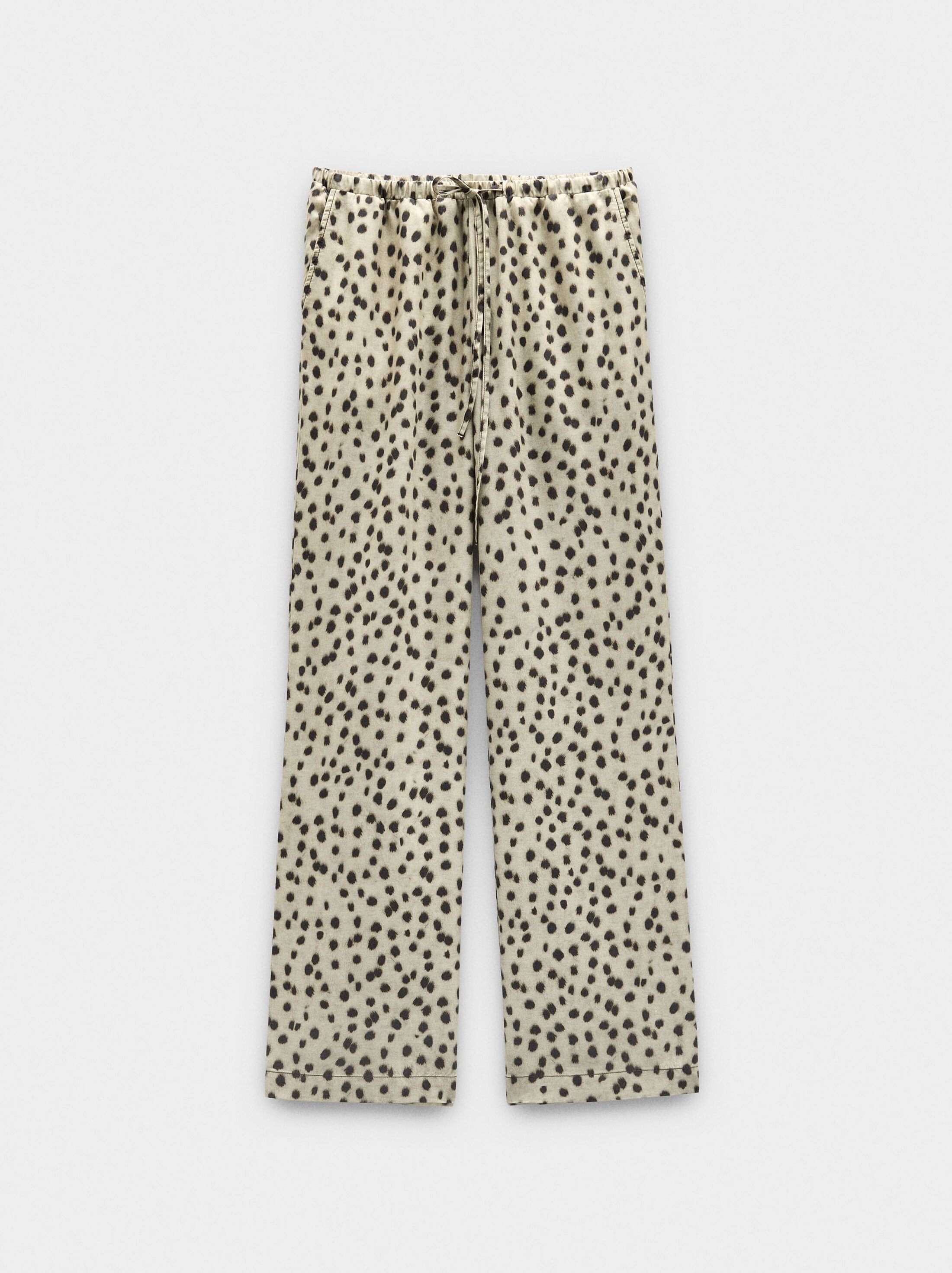 Printed pants 100% lyocell image number 5.0