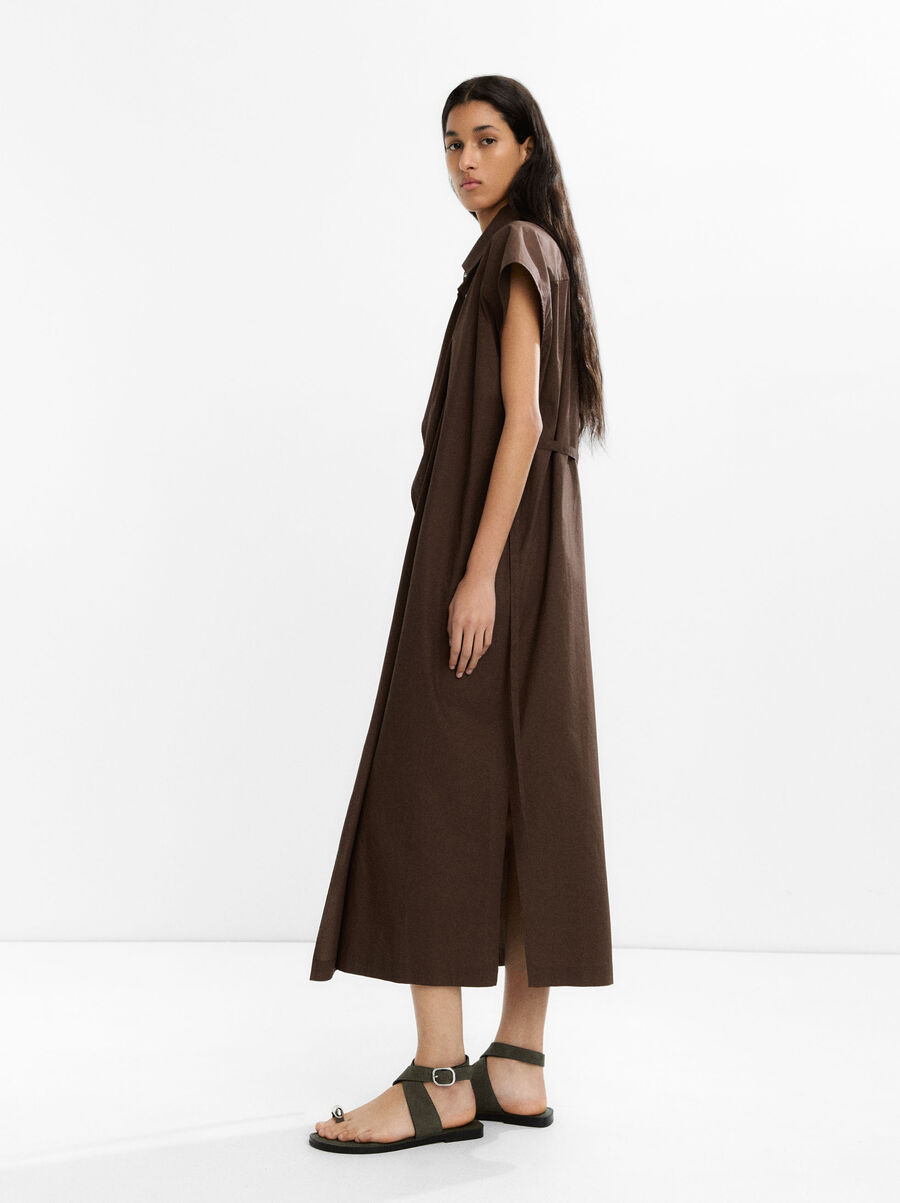 100% cotton shirt dress